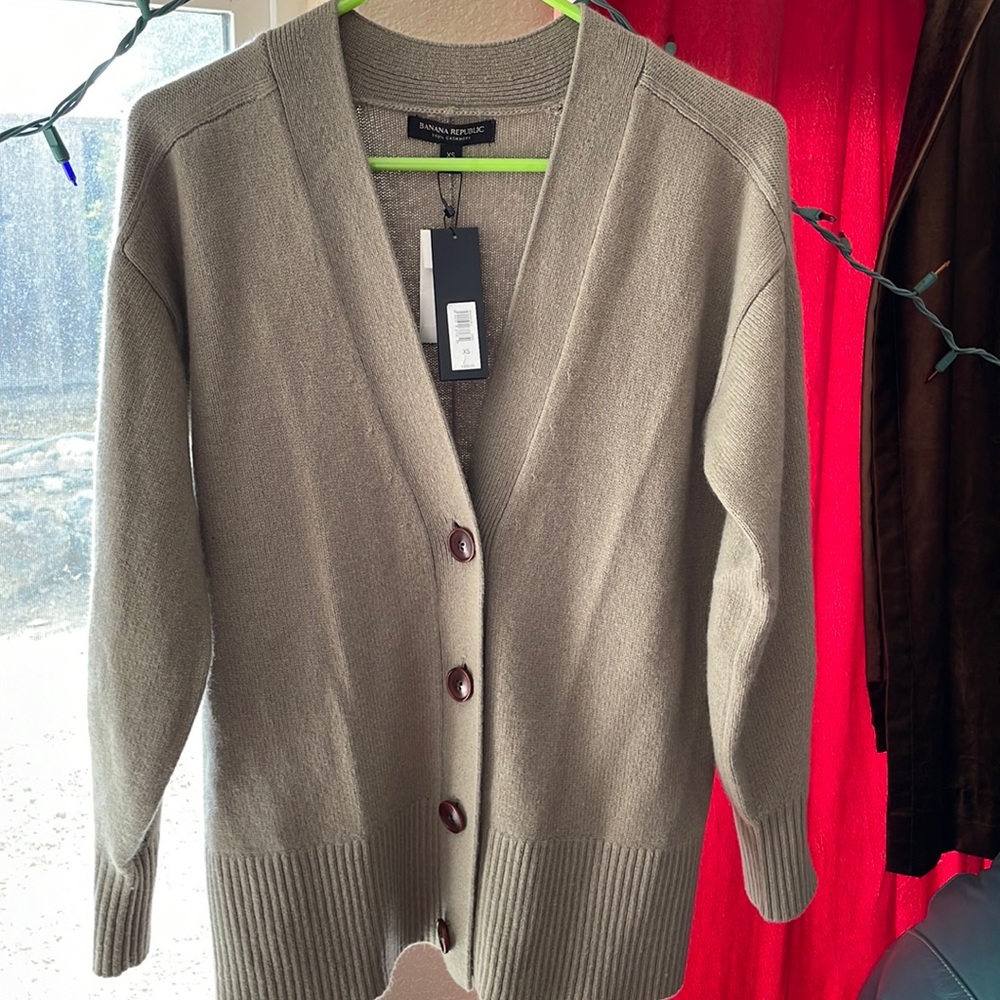 NWT Banana Republic Oversized Cashmere Cardigan XS